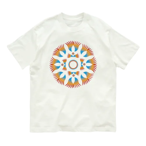 サイケまんだら　バード　紅 Organic Cotton T-Shirt