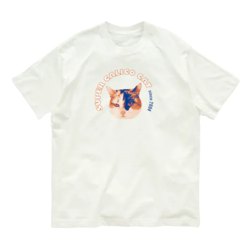 SUPER CALICO CAT　since2004 Organic Cotton T-Shirt