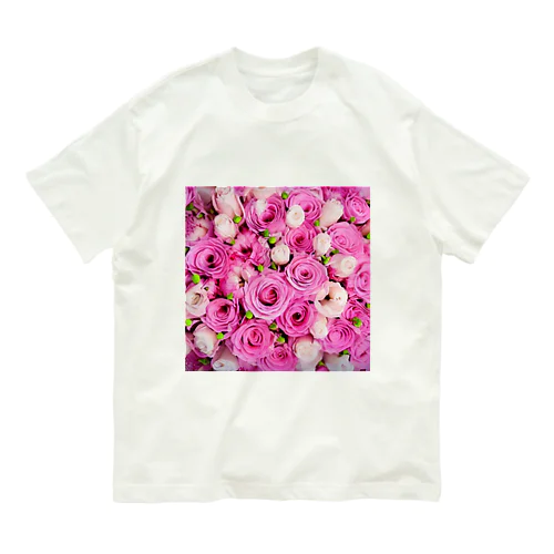 全画面ピンクローズ1 Organic Cotton T-Shirt