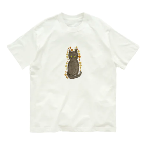 でっぷりにゃんこ 黒猫ver． Organic Cotton T-Shirt