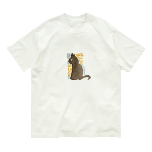 でっぷりにゃんこ 黒猫ver． Organic Cotton T-Shirt