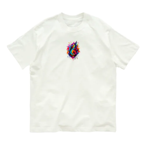 七色の音符 Organic Cotton T-Shirt