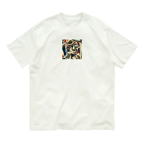 ピカソ風迷彩 オーガニックコットンTシャツ