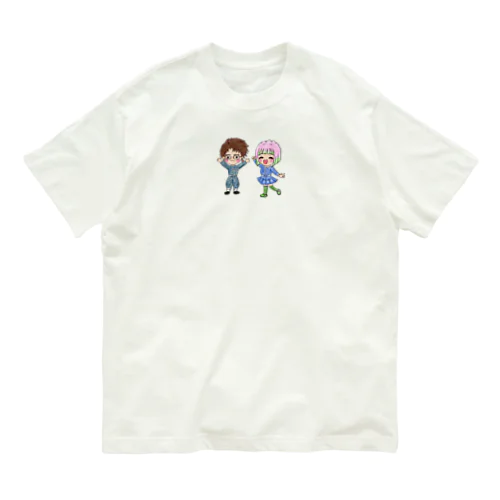 ホビさんとQちゃん Organic Cotton T-Shirt