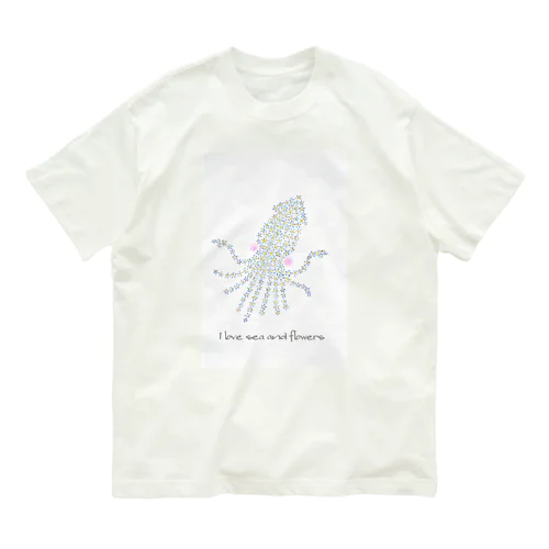 花イカ オーガニックコットンTシャツ オーガニックコットンTシャツ