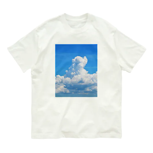 雲のポメラニアン オーガニックコットンTシャツ