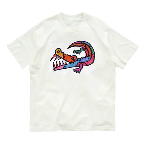 Krokotiiliくん　フィンランドのワニ オーガニックコットンTシャツ