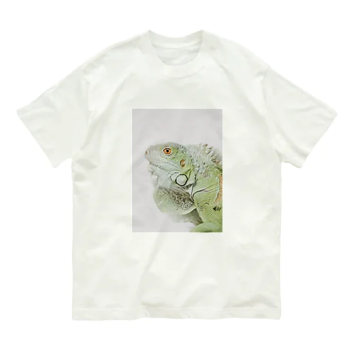 グリーンイグアナのほぺまるくん Organic Cotton T-Shirt