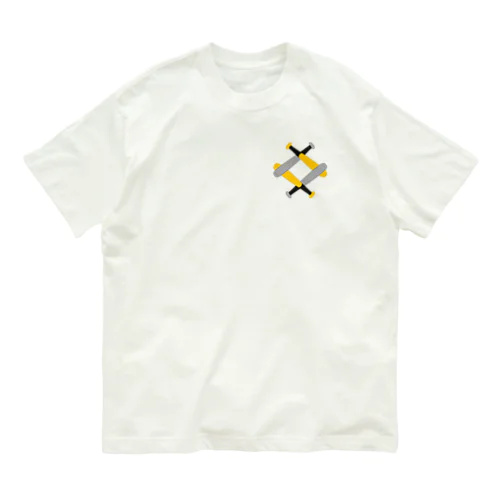 無い家紋-互い金属バット菱-その２ Organic Cotton T-Shirt