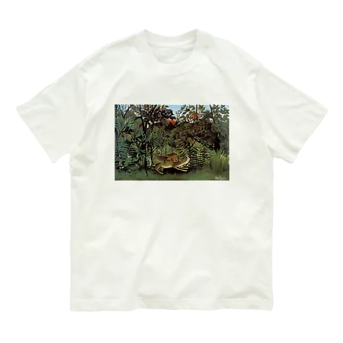 飢えたライオン / The Hungry Lion Throws Itself on the Antelope Organic Cotton T-Shirt