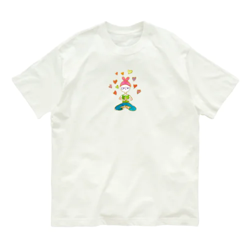 そばかすこちゃん with LOVE オーガニックコットンTシャツ