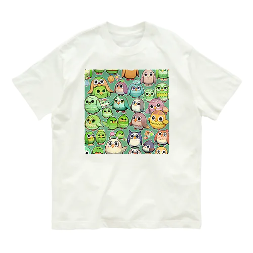 ふくろうふくろう オーガニックコットンTシャツ