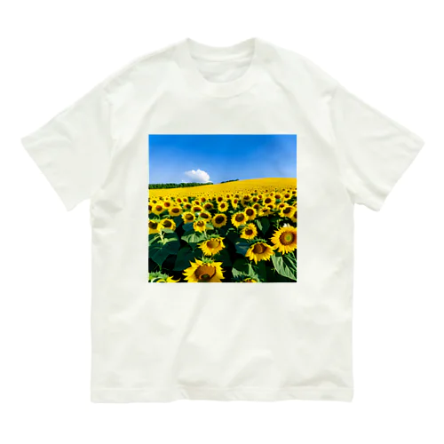 ヒマワリ畑 Organic Cotton T-Shirt