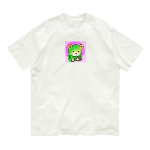 くまのくりくりー オーガニックコットンTシャツ