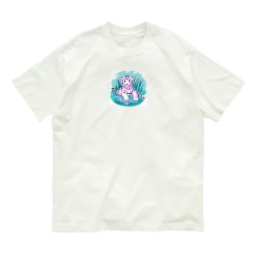 White Tiger Baby Sigi オーガニックコットンTシャツ