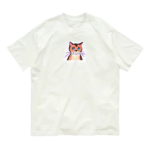 かわいい猫　ティナちゃん Organic Cotton T-Shirt