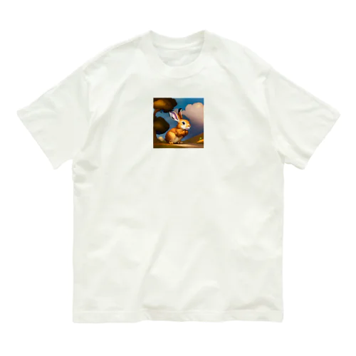 かわいいうさぎのイラストグッズ Organic Cotton T-Shirt