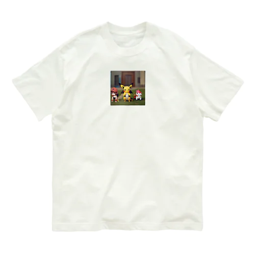 ピカチュウの仲間たち Organic Cotton T-Shirt