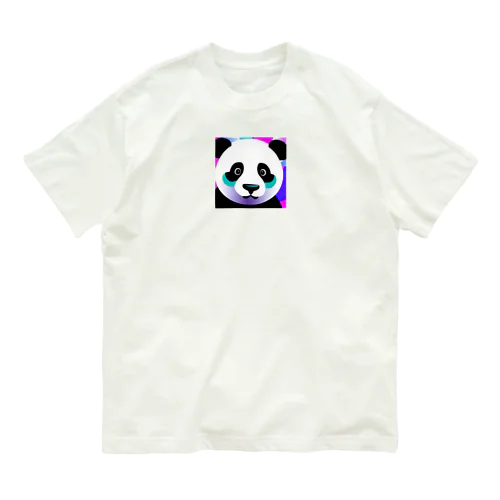 蛍光ポップパンダ Organic Cotton T-Shirt