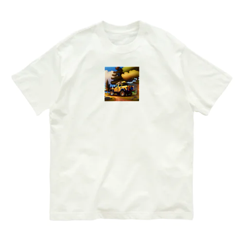 4WDでまだ見ぬ旅へ オーガニックコットンTシャツ