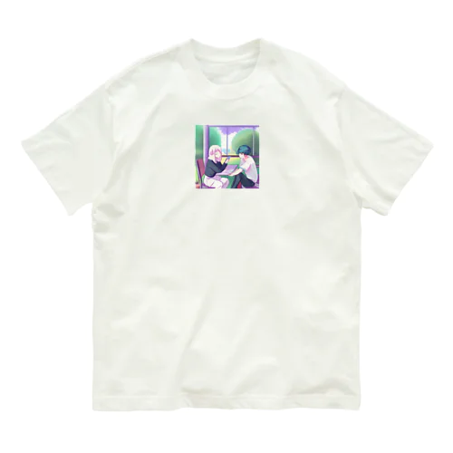 エモい大学生のカップル Organic Cotton T-Shirt