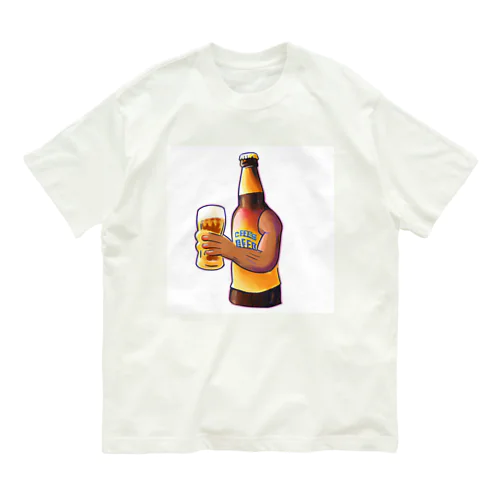 ビール乾杯くん Organic Cotton T-Shirt