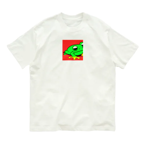 カエル🐸帰る オーガニックコットンTシャツ