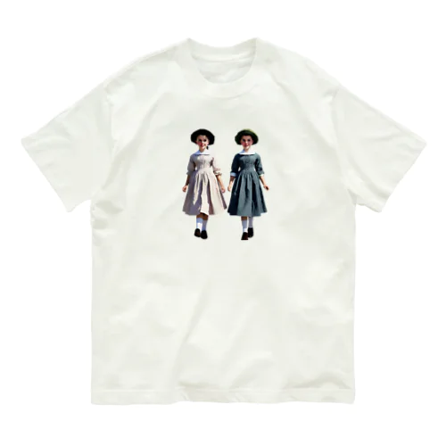 かわいい双子ちゃん オーガニックコットンTシャツ