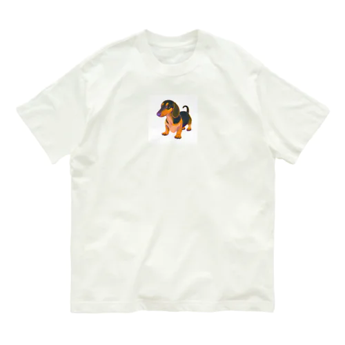 ダックスフンド　イラスト Organic Cotton T-Shirt