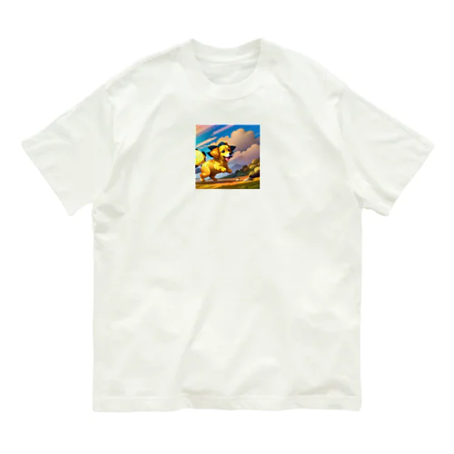 キャラクター風dog オーガニックコットンTシャツ