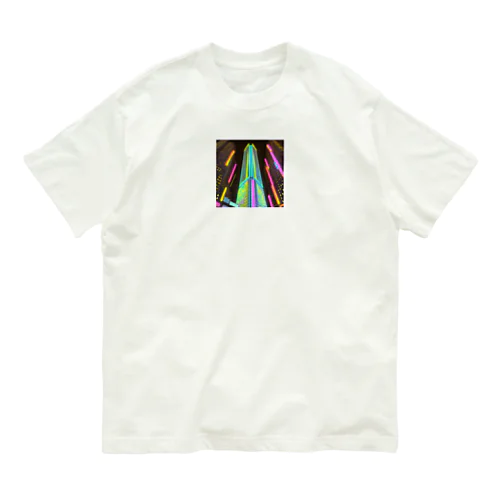 空に輝く星たちのように美しく光り輝くシティー Organic Cotton T-Shirt