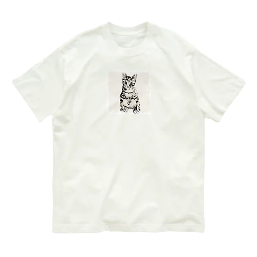 ニャンキーなコハク2 オーガニックコットンTシャツ