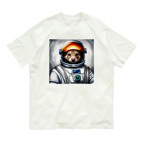 宇宙を旅するフェレット Organic Cotton T-Shirt