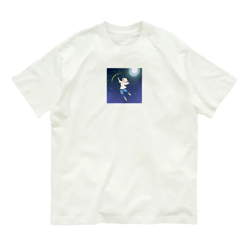 流れ星 オーガニックコットンTシャツ