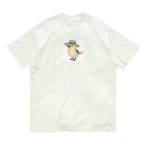 テンガロンハットのカナリア オーガニックコットンTシャツ