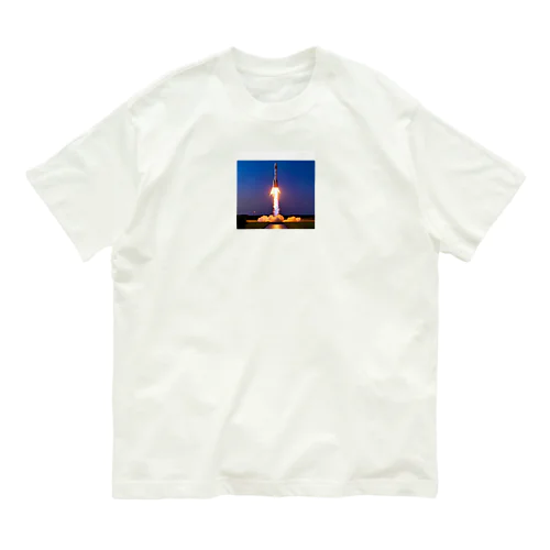 夕焼けのロケット Organic Cotton T-Shirt