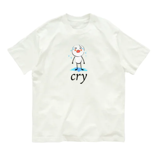 泣いている人 Organic Cotton T-Shirt