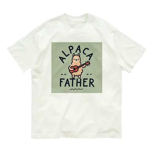Alpaca Father オーガニックコットンTシャツ