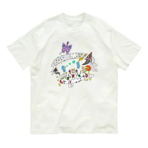 PEACEFUL SKY オーガニックコットンTシャツ