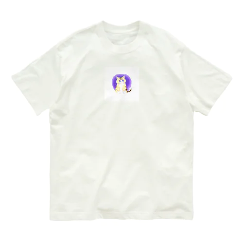 うるうる瞳の可愛いシマシマ猫 Organic Cotton T-Shirt