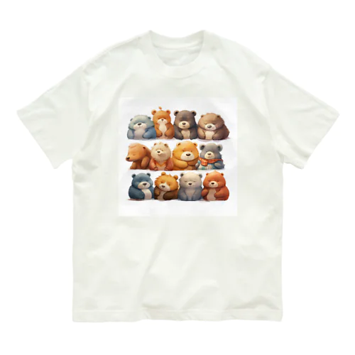 まるっとクマ Organic Cotton T-Shirt