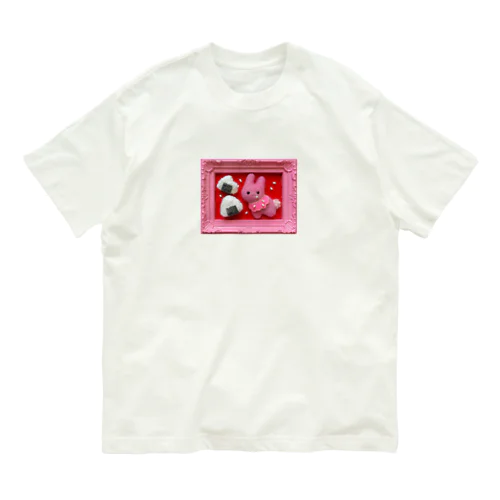 おにぎりとうさぎ オーガニックコットンTシャツ