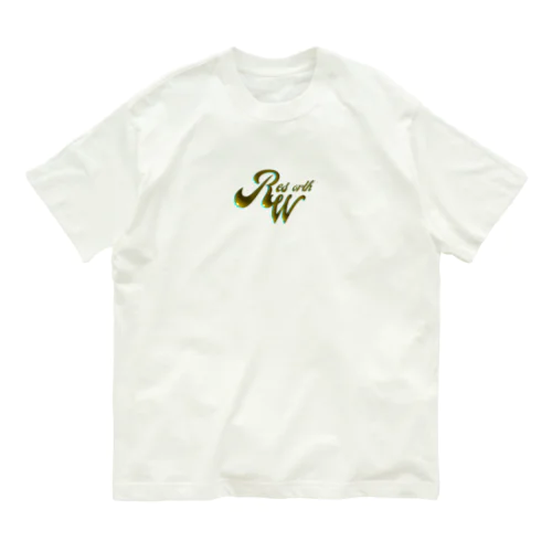 resworth LOGO エンボイスゴールドversion Organic Cotton T-Shirt