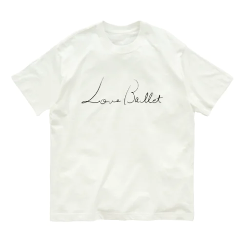 ラヴバレエ [ブラックロゴ] オーガニックコットンTシャツ
