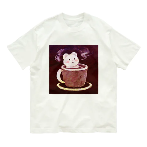 カフェ・ド・くま オーガニックコットンTシャツ