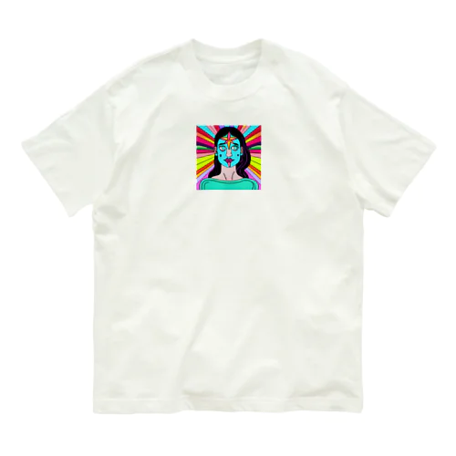 サイケ女子 オーガニックコットンTシャツ