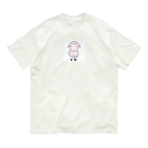 可愛い羊 オーガニックコットンTシャツ