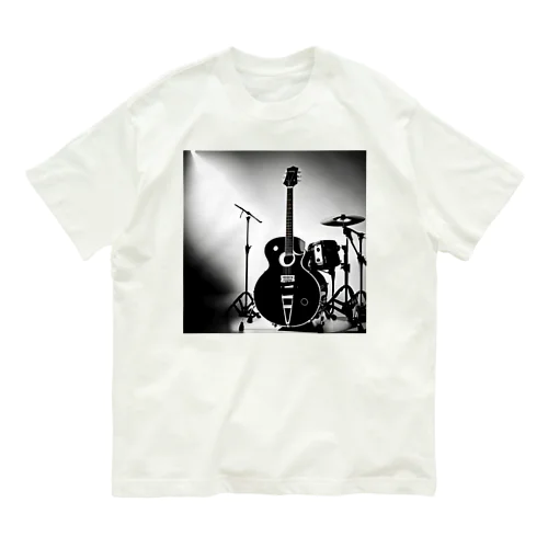 音楽の心・白黒で描かれた情熱の瞬間 Organic Cotton T-Shirt