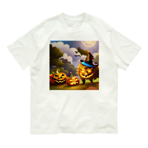 ハロウィンのモンスターパーティ オーガニックコットンTシャツ