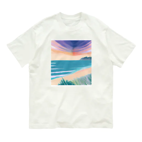 夕暮れの海 Organic Cotton T-Shirt